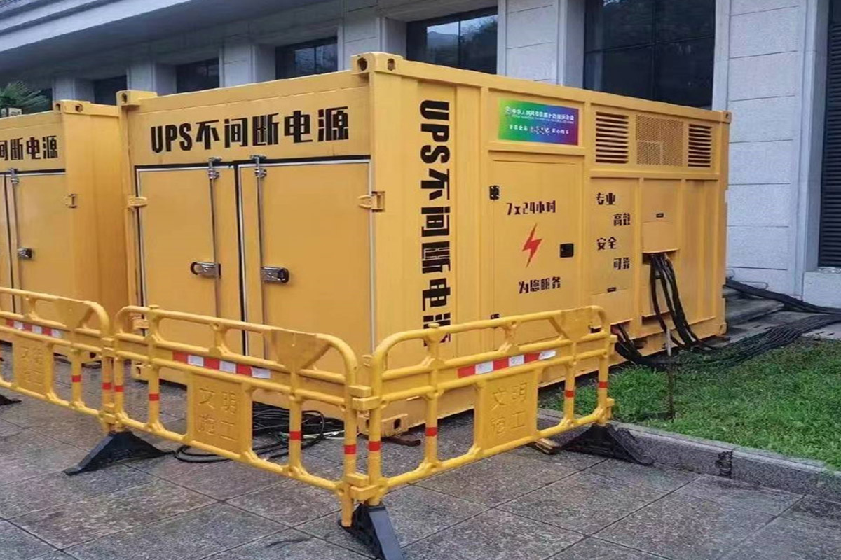 锡林郭勒发电机租赁施工现场