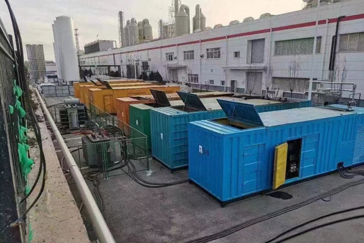 锡林郭勒发电机租赁施工现场